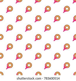 Donuts seamless pattern. Vector flat design for textiles. Vector abstract pattern
