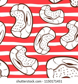 donuts seamless pattern vector illustration