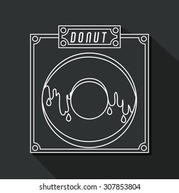 Donuts Shop digital design, vector illustration eps 10
