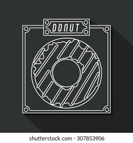 Donuts Shop digital design, vector illustration eps 10