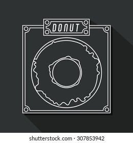 Donuts Shop digital design, vector illustration eps 10