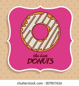Donuts Shop digital design, vector illustration eps 10