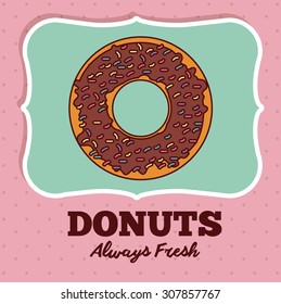 Donuts Shop digital design, vector illustration eps 10