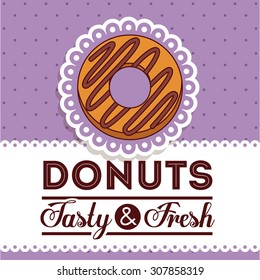 Donuts Shop digital design, vector illustration eps 10