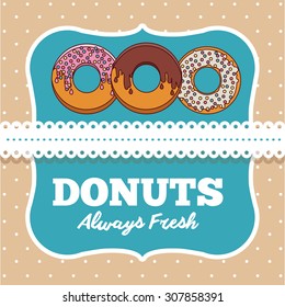 Donuts Shop digital design, vector illustration eps 10