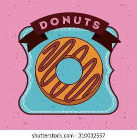 Donuts Shop digital design, vector illustration eps 10