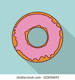 Donuts Shop digital design, vector illustration eps 10