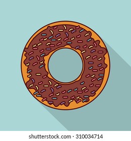 Donuts Shop digital design, vector illustration eps 10
