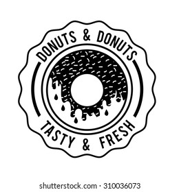 Donuts Shop digital design, vector illustration eps 10