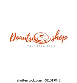 donuts shop logo