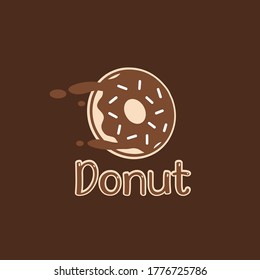 Donuts shop logo. Cafe or bakery emblem