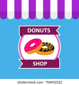Donuts Shop Logo Design