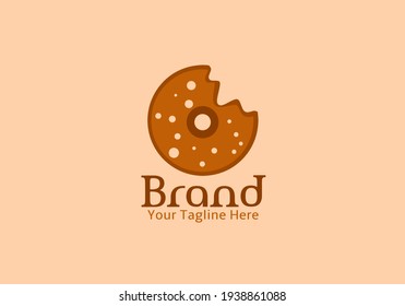Donuts simple logo icon symbol for Brand, company, background and wallpaper. 