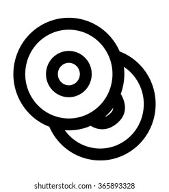 Donuts solid Line Vector Icon