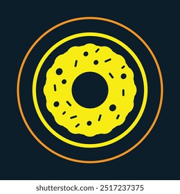 Donuts trendy icon glorious abstract vector illustration colorful artwork lovely design.eps