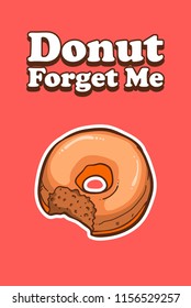 donuts t-shirt quotes vector illustration