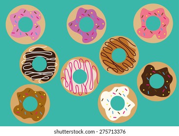 Donuts vector