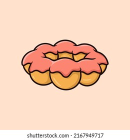 Donuts Vector Cartoon Illustration