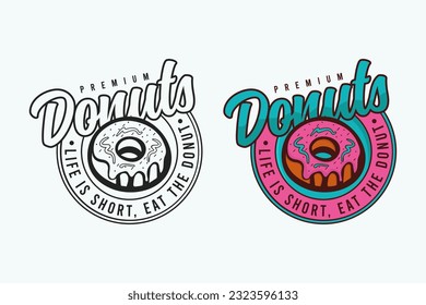 Donuts Vector Design Logo Collection