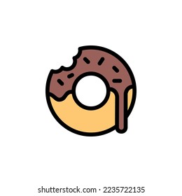 donuts vector icon. perfect use for logo, presentation, application, website, and more. icon design filled line style