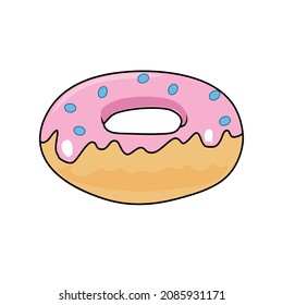 Donuts vector,cartoon vector food vector illustration.