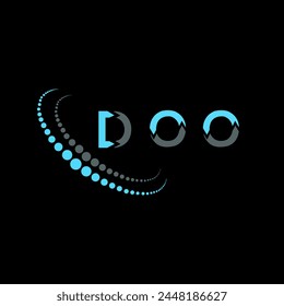 DOO letter logo abstract design. DOO unique design. DOO.
