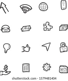The doodel business icon set.