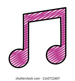 doodle 2 eighth musical note sign rhythm