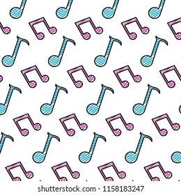 doodle 2 eighth note and quarter sign background