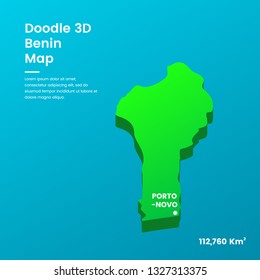 Doodle 3D Benin Map