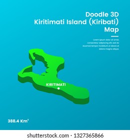 Doodle 3D Kiribati Map