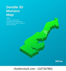 Doodle 3D Monaco Map