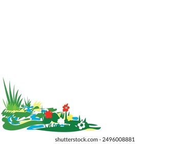 Doodle abstract background style design 4