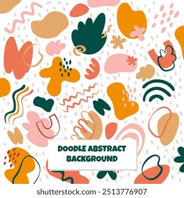 Doodle abstract background vector illustration