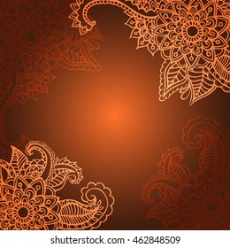 Doodle abstract flower. Vector illustration