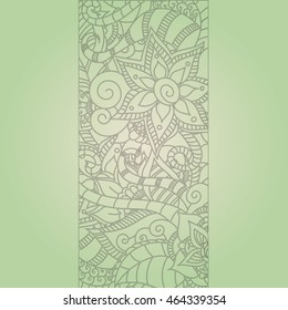 Doodle abstract flower. Vector illustration
