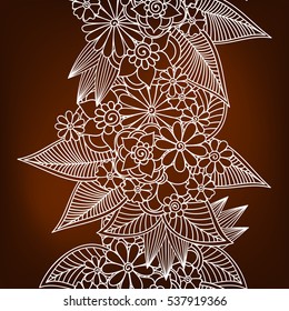 Doodle abstract flower. Vector illustration