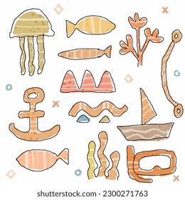 doodle abstract illustration for decoration