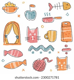 doodle abstract illustration for decoration