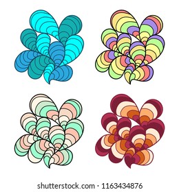 Doodle Abstract Liquid droplet Vector