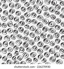 Doodle abstract pattern. Black and white colors. Seamless pattern can be used for wallpaper, pattern fills, web page background,surface textures.