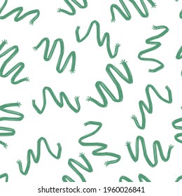 doodle abstract seamless pattern irregular chaotic waves zigzags on contrasting background