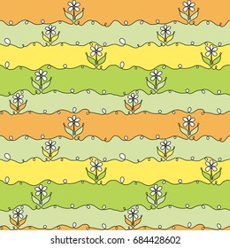 Doodle abstract seamless vector hand-drawn pattern with tangled lines