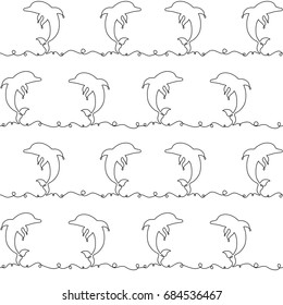 Doodle abstract seamless vector hand-drawn pattern with tangled lines