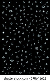 doodle abstract symbols