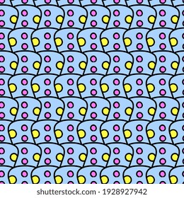 textura abstracta de doodle sin fisuras de patrón de impresión textil. Ideal para la tela vintage de verano, la reserva de chatarra, el papel pintado, el giftwrap. diseño de fondo de patrón de repetición