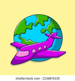 earth image clipart plane