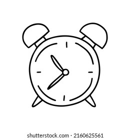 Doodle Alarm Clock Vector Illustration Hand Stock Vector (Royalty Free ...