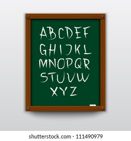 Doodle alphabet. Vector illustration. eps10