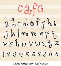 doodle alphabet,fun font